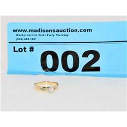 10Kt Gold Diamond Engagement Ring