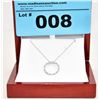 Image 1 : 925 Silver Diamond Necklace & Pendant