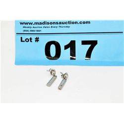925 Silver Diamond Drop Earrings