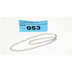 Antique Sterling Silver Heart Chain 11.20 Grams