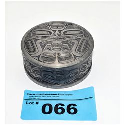 WEst coast native metal crafted lidded box
