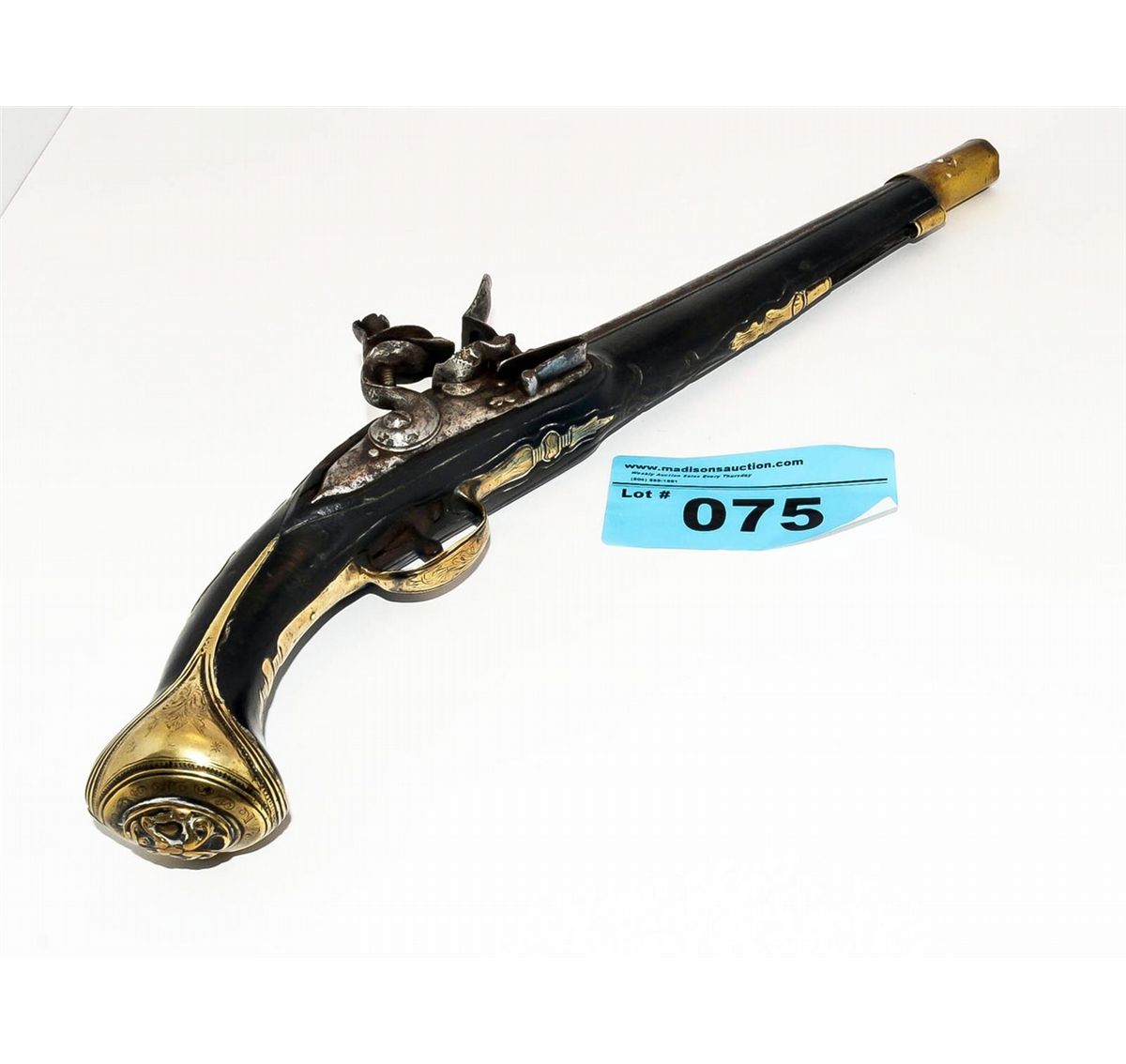 Vintage dualing black powder pistol