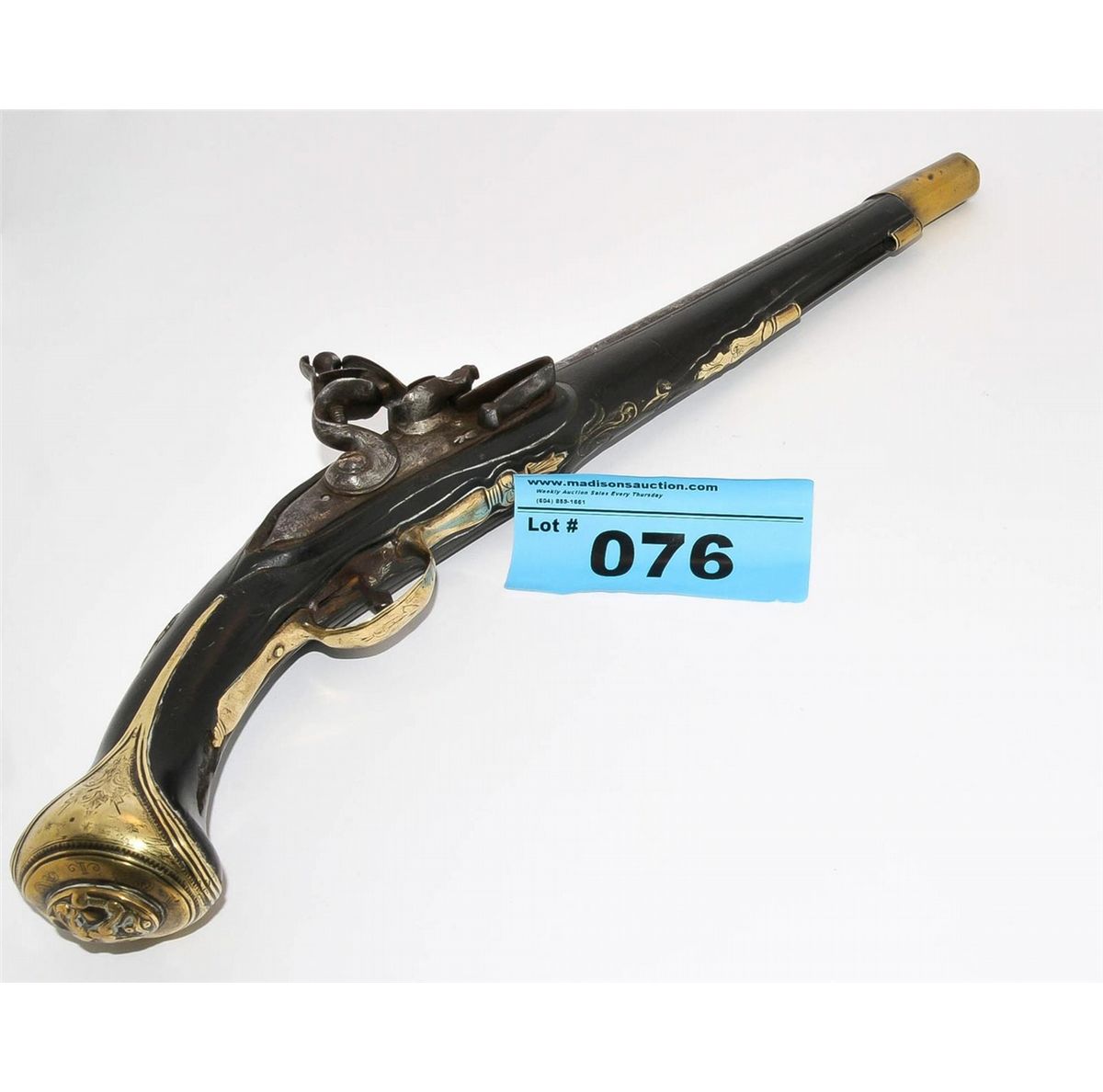 Vintage dualing black powder pistol