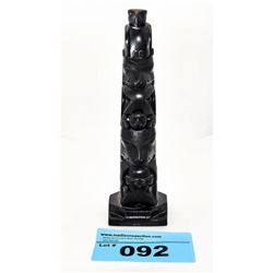 North West coast haida carved argillite totem
