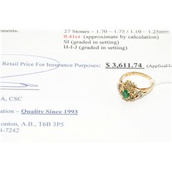 10k gold 0.78carat custom made diamond ring