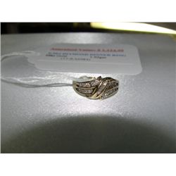 10k gold 0.30carat diamond dinner ring