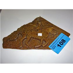 Decorative stone carving, signed DO3