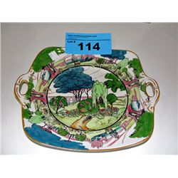 Grimwades England fairy castle hand painted plate