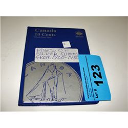 Royal canadian mint silver dimes collection from