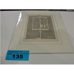 Original bible leaf printed in 1492