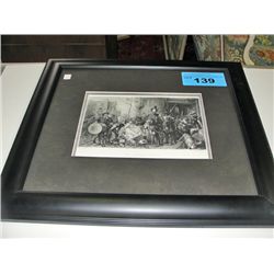 Original 1883 photo gravure - the captains share