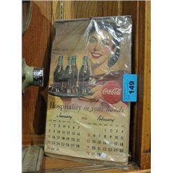 1950 coca cola collectors calendar