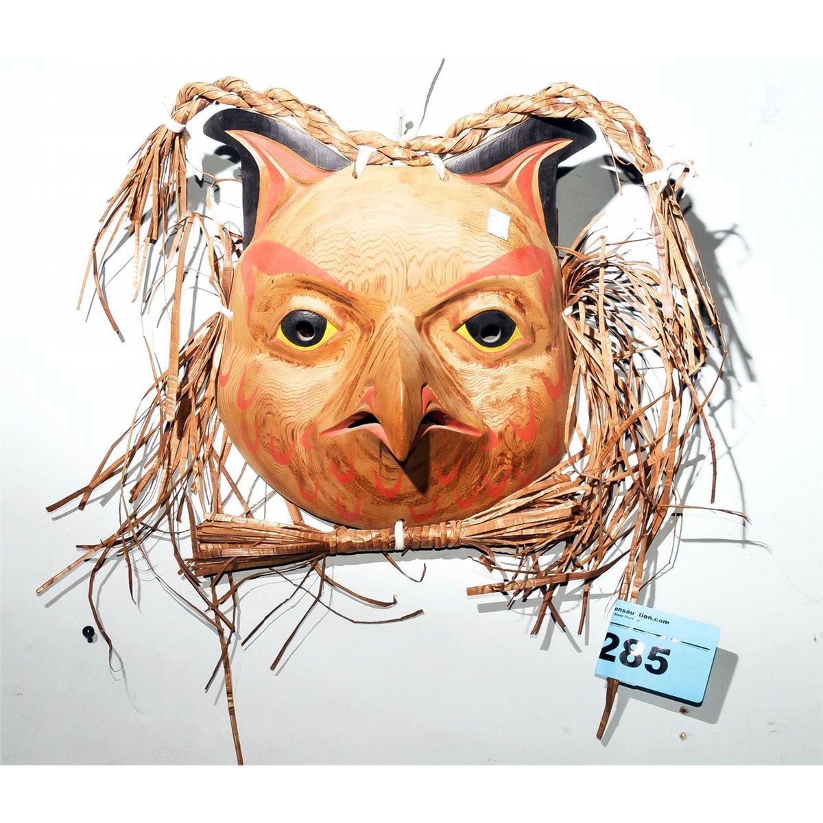 West coast native carved wooden mask