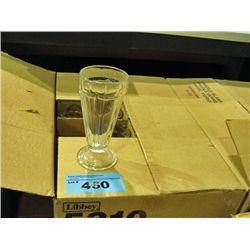 One case of 24 Libbie heavy soda glasses