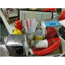One box of soda fountain diner table accessories