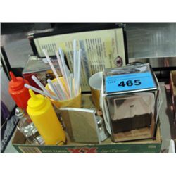 One box of soda fountain diner table accessories