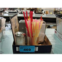 One box of soda fountain diner table accessories