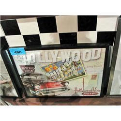 Framed hollywood california print