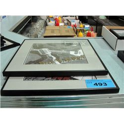 2 soda fountain diner framed decorative wall