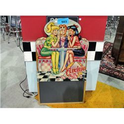 Archie soda fountain diner menu board