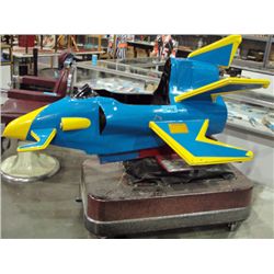 Rocketship mechanical coin operated kiddie ride