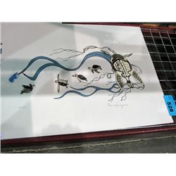 Native artist proof signed and numbered print by