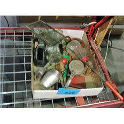 Box of assorted vintage collectors items;
