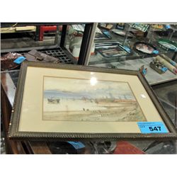 Framed original water color painting