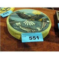Haida artist Clarence A Wells native drum