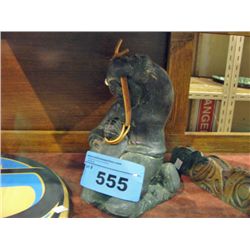 Inuit figurine original wolf sculpture