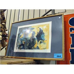 Framed limited edition signed and numbered print