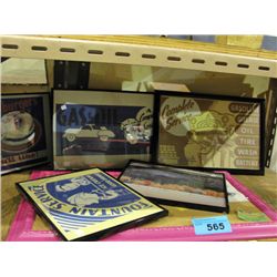 Lot of 6 soda fountain diner decorative wall