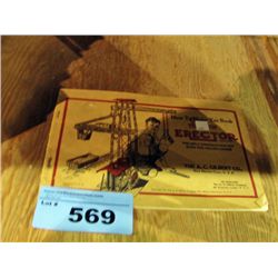 Toy erector set manual printed in USA