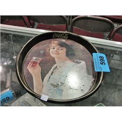 Drink coca cola tin advertisment tray