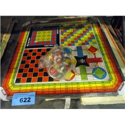 Vintage tin games board