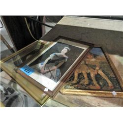 Group of 3 framed prints; queen elizabeth