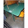 Image 1 : Painted green drop side table