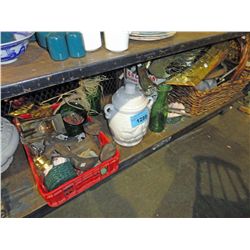 Shelf lot of assorted collectables, misc and