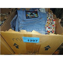 One box of assorted mickey mouse collectables