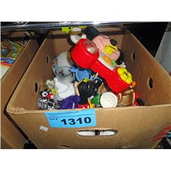 One box of assorted disney collectables