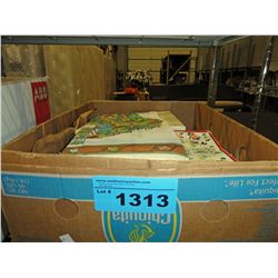 One box of assorted vintage disney collectables