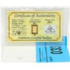 Image 1 : Certified .999 Solid Gold Bar