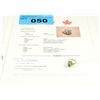 Image 1 : 14k gold 1.16carat custom made emerald and diamond