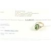 Image 2 : 14k gold 1.16carat custom made emerald and diamond