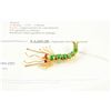 Image 2 : 18k gold plated 5.93carat custom made jade and