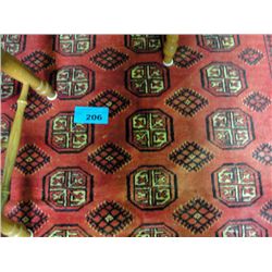 Approx 9F by 7F hand knotted persian area rug