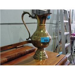Large brass pitcher