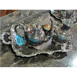 5pc silver plate tea and coffee service