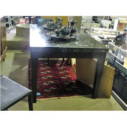 Faux granite top contemporary dining table