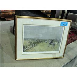 Framed print signed by artist